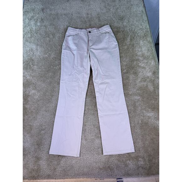 Lee Classic Fit Womens Size 10 Jeans Khaki Straight Leg Stretch E253 - Picture 1 of 14